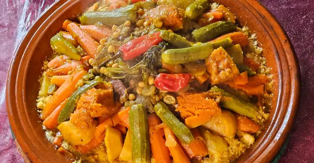 North African Spiced Chickpea and Sweet Potato Tagine-Style Stew