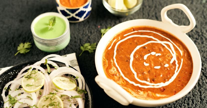 Creamy Dal Makhani with Garlic Naan