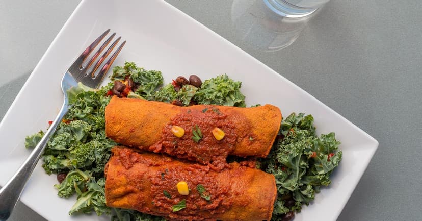 Mexican Sweet Potato & Black Bean Enchiladas