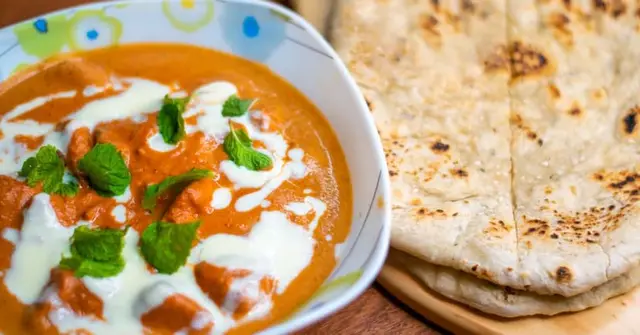 Butter Chicken with Basmati Rice and Charred Okra