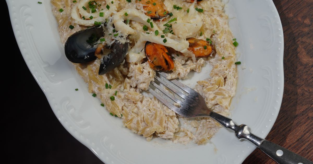 Warm Orzo with Roasted Tomatoes, Feta & Fresh Herbs