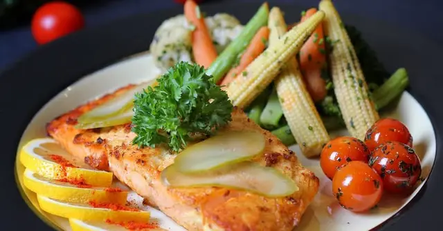 Lemon Herb Baked Salmon with Asparagus