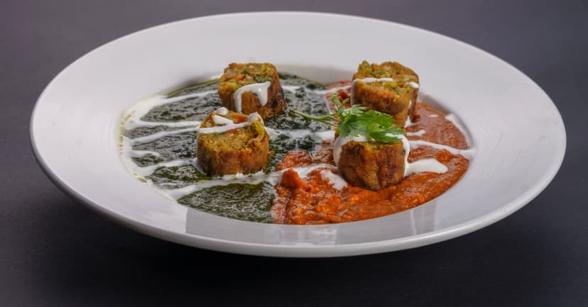 Paneer and Spinach Curry with Basmati Rice