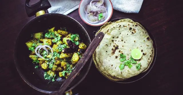 Bengali Aloo Posto with Steamed Brown Rice