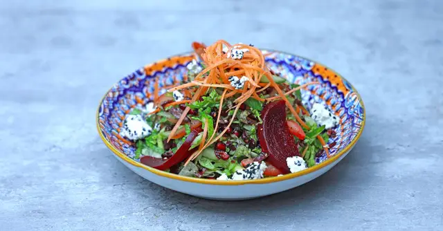 Beetroot and Feta Salad with Pistachios