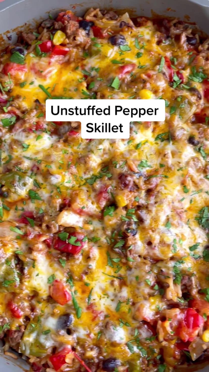 Unstuffed Pepper Skillet