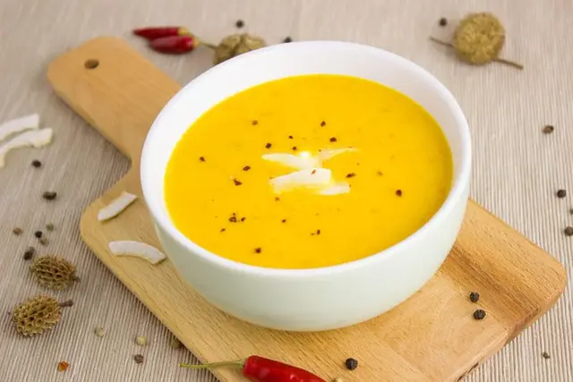 Thai-Inspired Coconut Vegetable Soup with Tofu