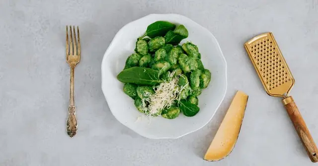 Creamy Lemon and Spinach Gnocchi with Toasted Pine Nuts