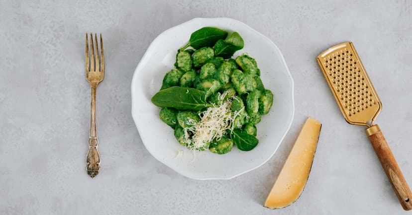 Creamy Lemon and Spinach Gnocchi with Toasted Pine Nuts
