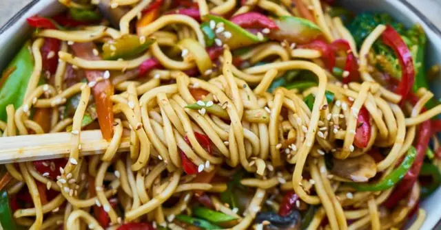Sichuan-Inspired Tofu & Vegetable Noodle Stir-Fry