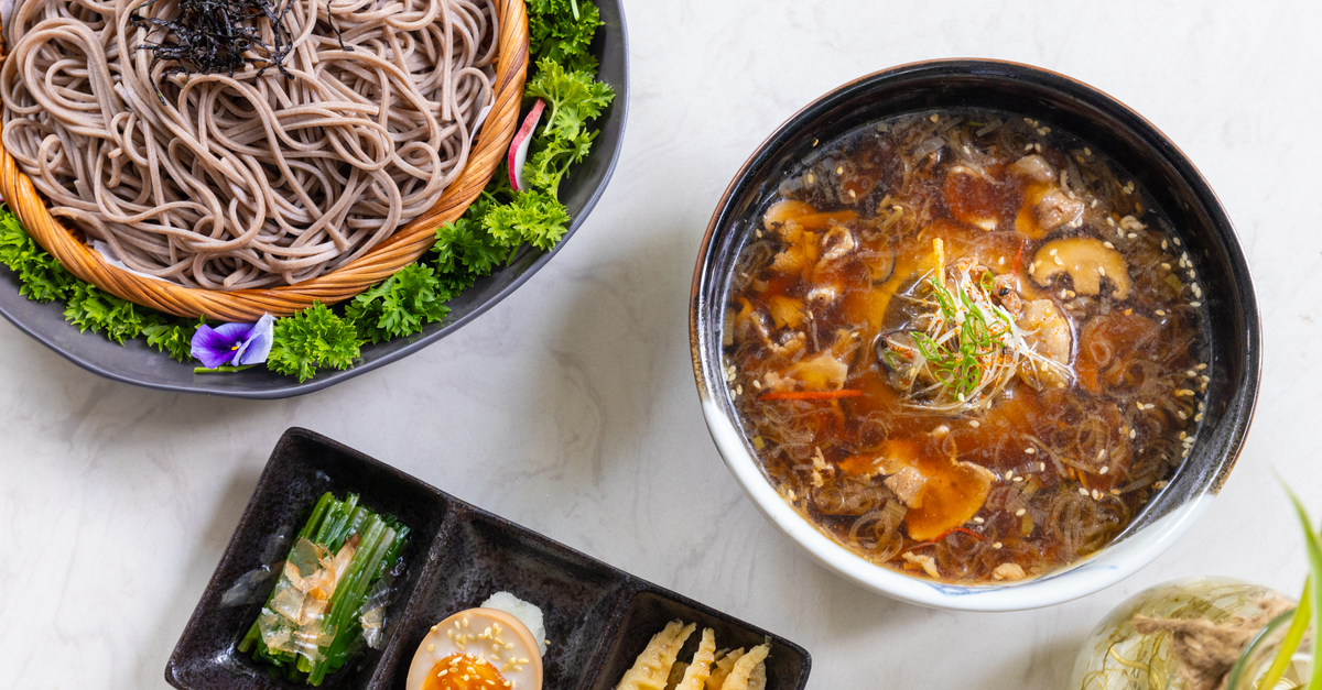Japanese Miso-Glazed Tempeh Soba Bowl with Cucumber & Sesame
