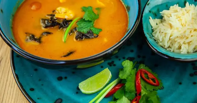 Thai Green Curry with King Prawns