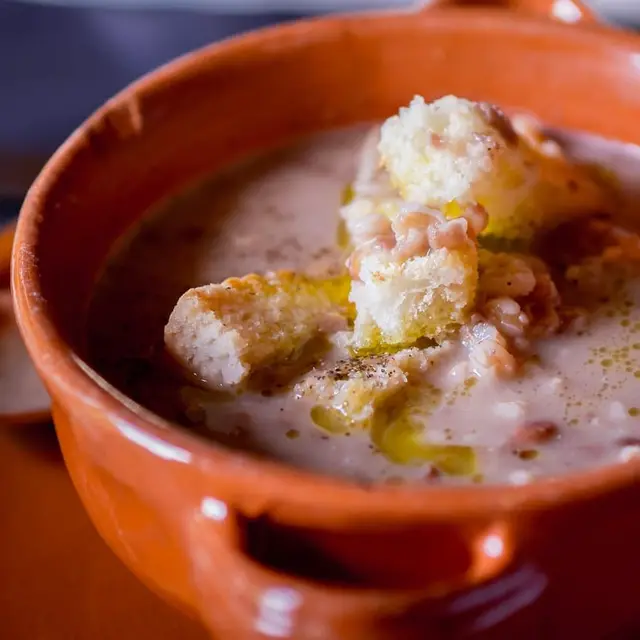 Tuscan White Bean & Kale Soup with Rosemary Oil