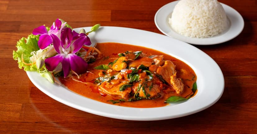 Thai Red Curry with Chicken and Bamboo Shoots