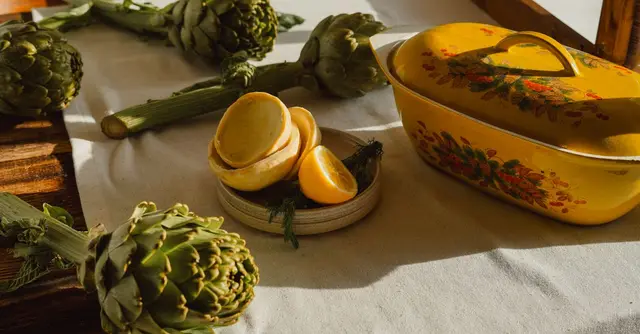 Creamy Lemon & Artichoke Orzo with Spinach