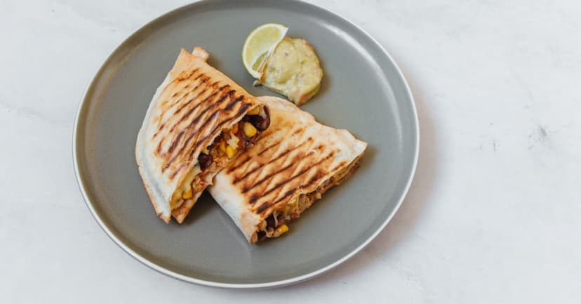 Black Bean and Cheese Quesadillas with Guacamole