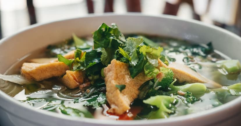 Vietnamese-Inspired Tofu & Herb Noodle Bowl