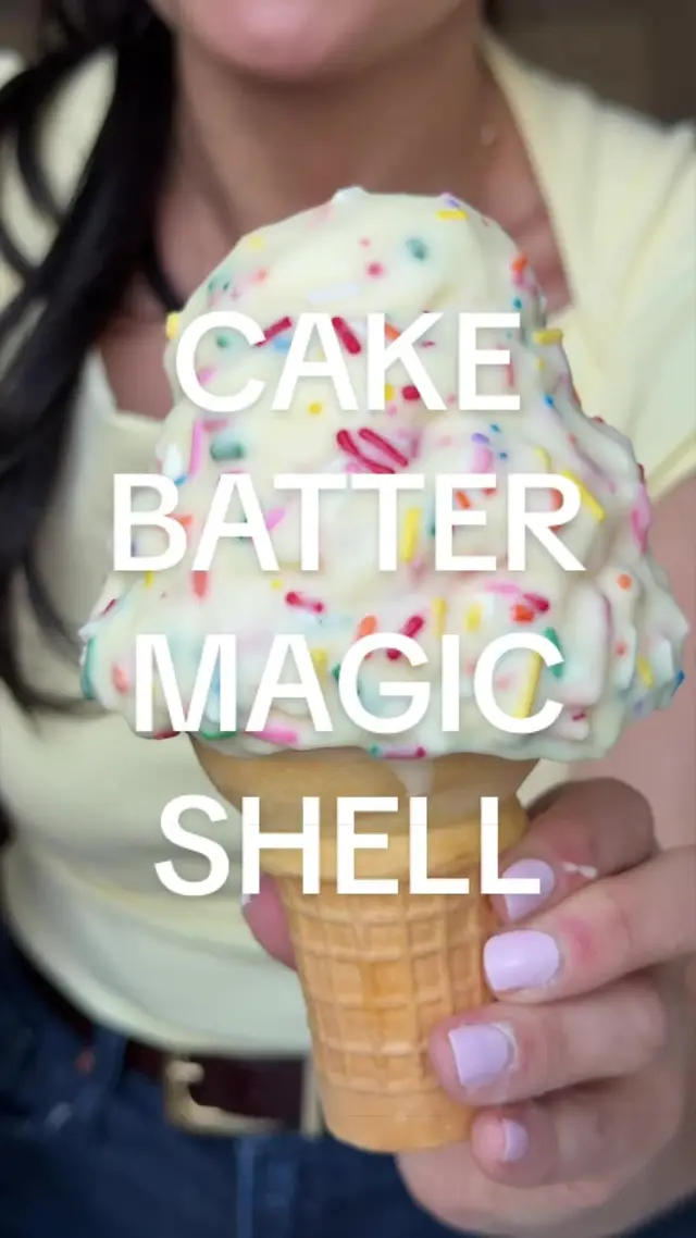 Cake Batter Magic Shell