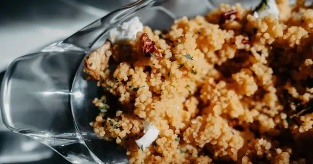 Lemon Herb Halloumi & Roasted Vegetable Couscous