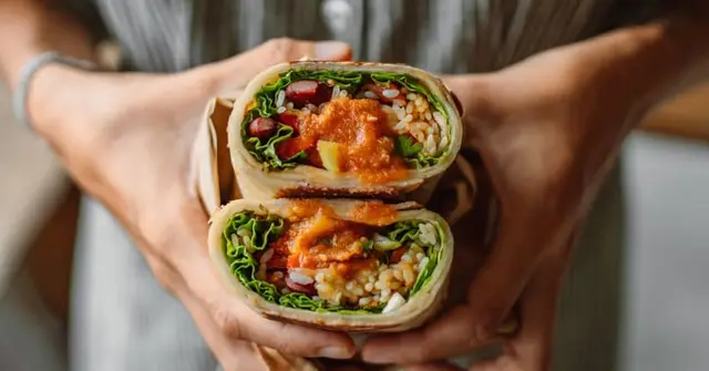 Mexican Black Bean & Charred Corn Wrap