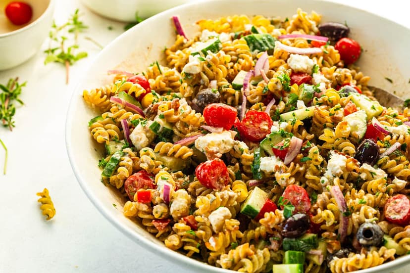 Crispy Greek Pasta Salad