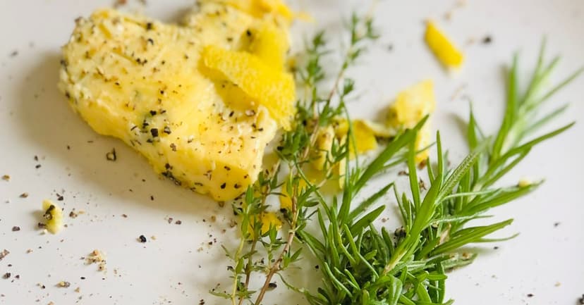 Lemon Herb Baked Halloumi with Roasted Mediterranean Vegetables
