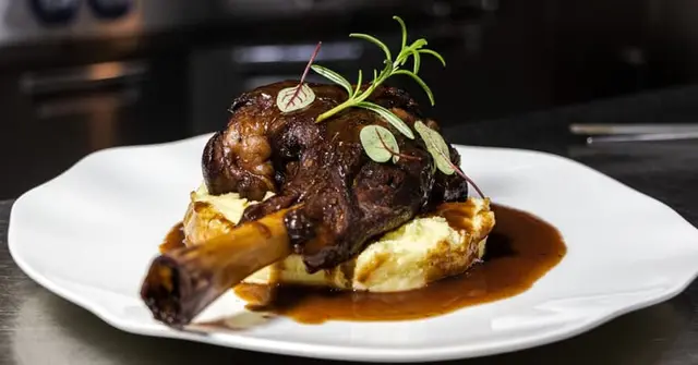 Italian Pork Osso Buco with Saffron Risotto