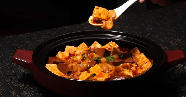 Mapo Tofu with Mushroom 'Mince'