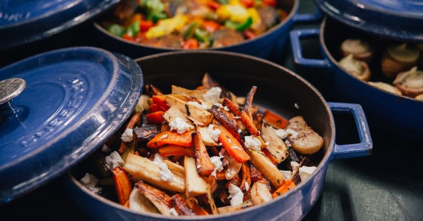 Roasted Vegetable & Halloumi Orzo with Lemon and Butter Beans