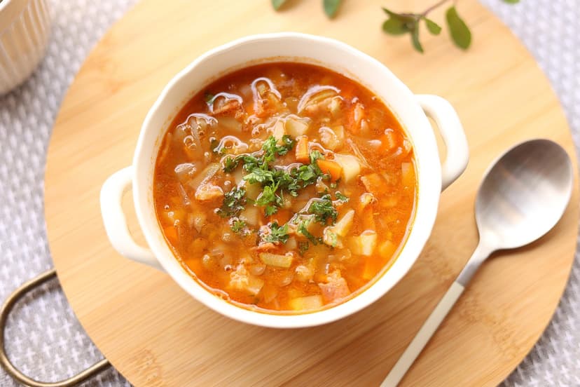 Hearty Lentil and Sweet Potato Stew with Herbs