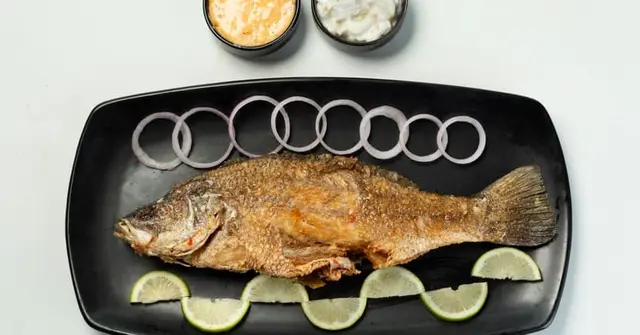 Spanish Baked White Fish with Escabeche (Pickled Vegetable Sauce)