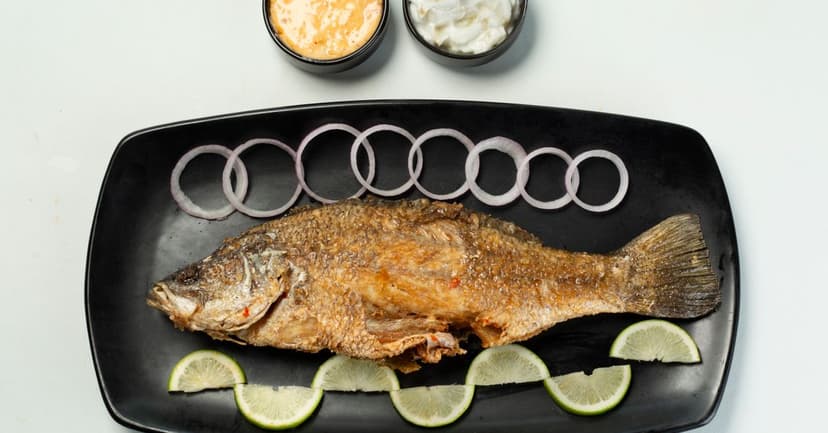 Spanish Baked White Fish with Escabeche (Pickled Vegetable Sauce)
