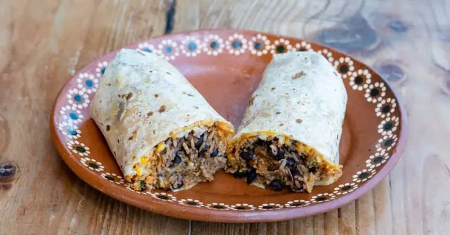 Mexican Black Bean and Chicken Wrap