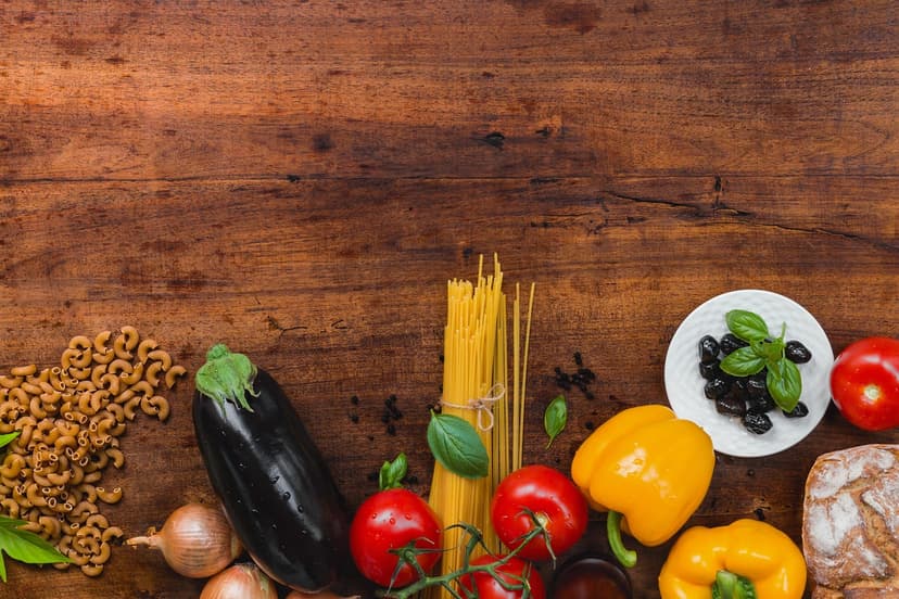 Roasted Aubergine and Chickpea Pasta with Tomato Confit and Basil