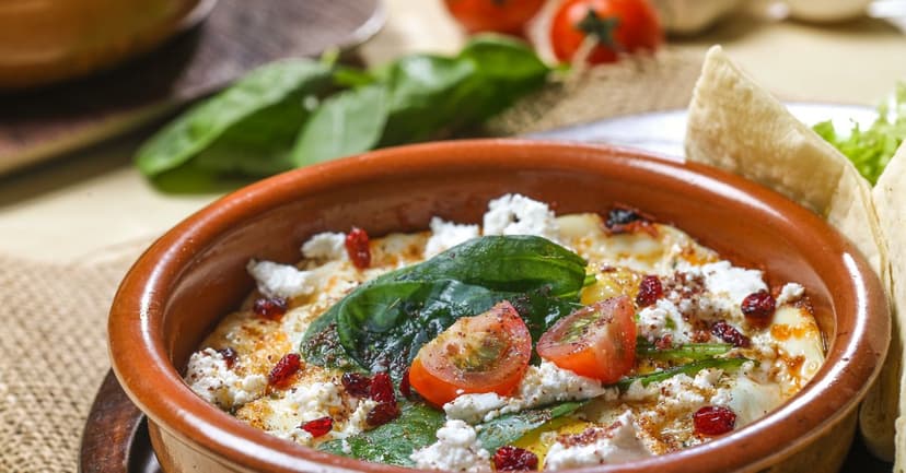Baked Feta & Orzo with Roasted Cherry Tomatoes, Courgette & Herbs