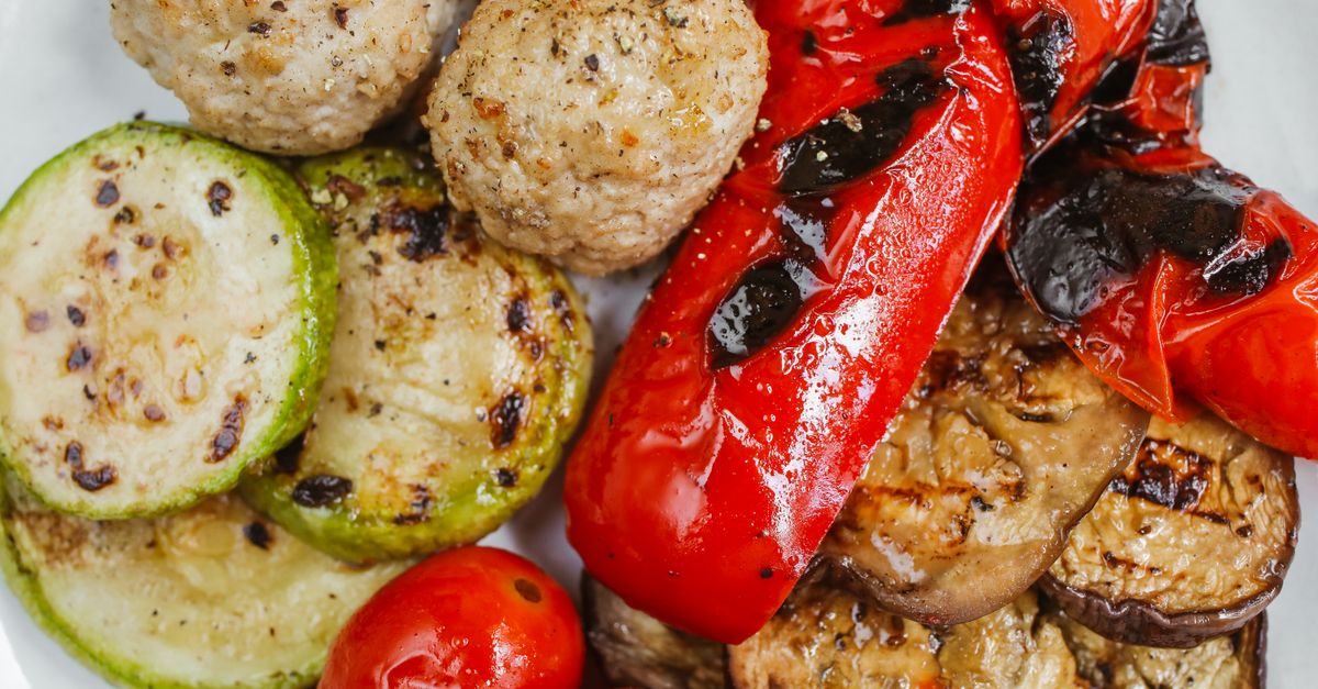 Mediterranean Lamb Meatballs with Tomato Herb Sauce