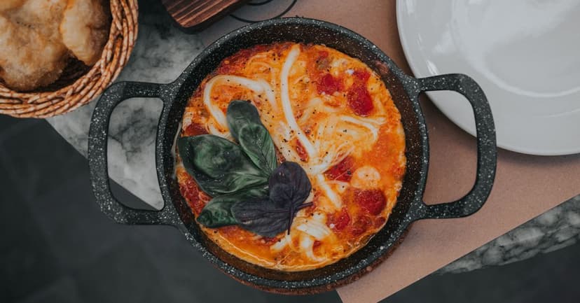 Green Shakshuka with Chickpeas, Feta & Herbs