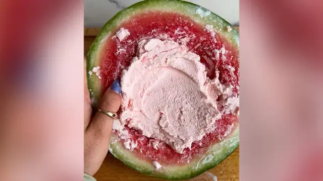 No-Churn Watermelon Ice Cream
