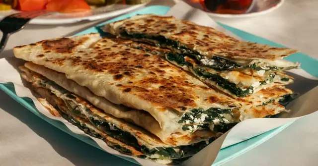 Spiced Chickpea & Spinach Flatbreads with Lemon-Garlic Yoghurt