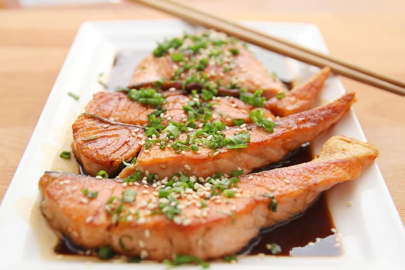 Teriyaki Salmon with Roasted Broccoli