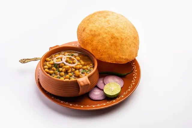 Punjabi Chole with Homemade Bhatura