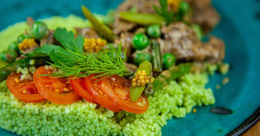Ottolenghi-Inspired Couscous Salad with Roasted Vegetables and Herbs
