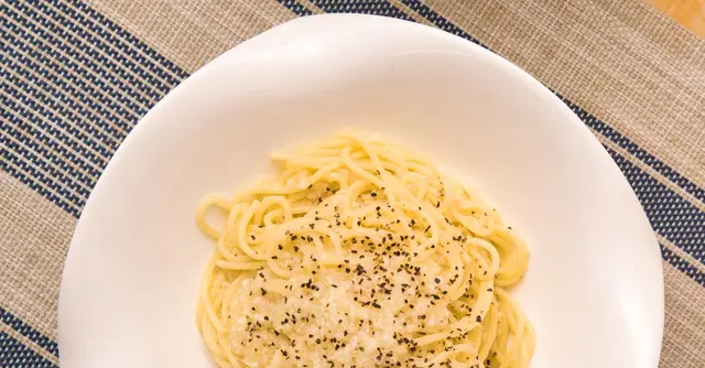 Pasta Cacio e Pepe with Crispy Sage and Toasted Breadcrumbs