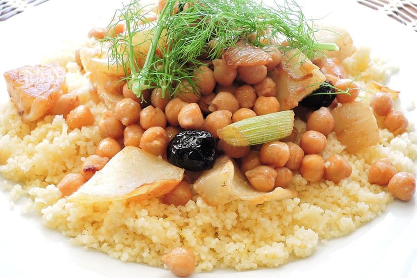 Mediterranean Chickpea and Roasted Vegetable Couscous Bowl