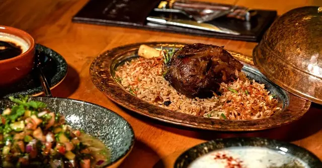 Turkish Lamb Koftes with Saffron Pilaf