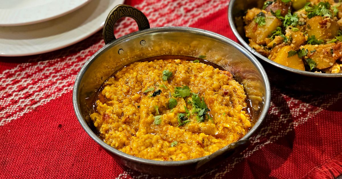 Smoky Red Lentil & Butternut Curry with Spinach and Lime