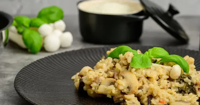 Osso Buco Style Mushroom Risotto with Gremolata