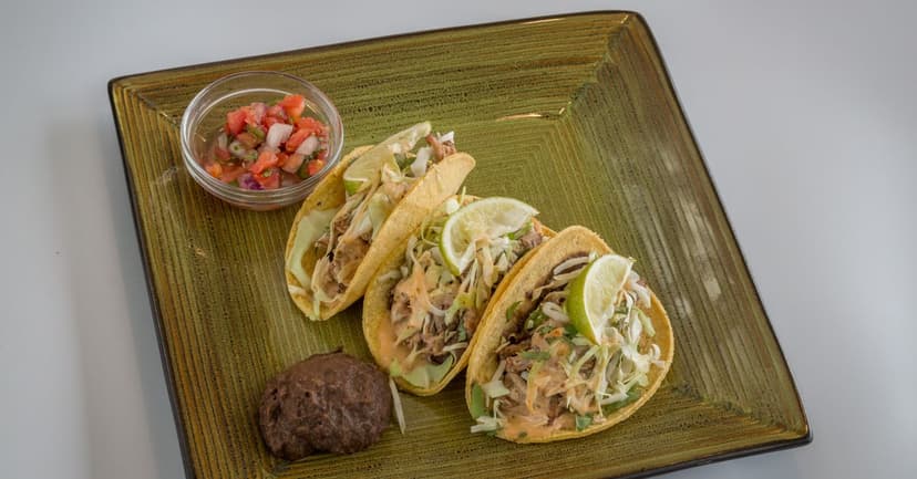 Black Bean & Sweet Potato Tacos with Chipotle Crema