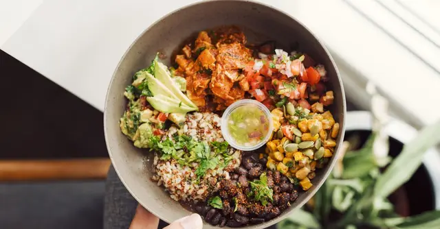 Mexican Quinoa Bowl with Roasted Sweet Potato and Black Beans