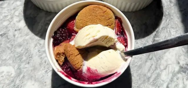 Easy Berry Cobbler with Cookie Dough (Healthy Viral Cobbler Hack)